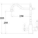 Смеситель Zorg Sanitary ZR 312-33 YF Blak Bronze для кухонной мойки