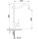 Смеситель Zorg Sanitary ZR 355 YF-BR для кухонной мойки