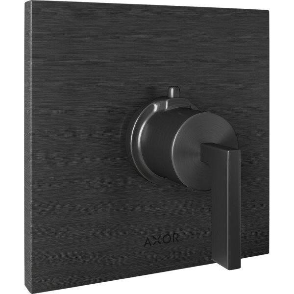 Термостат Axor Citterio HighFlow 39711340 для душа, шлифованный черный
