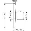 Термостат Axor Uno HighFlow 38715000 для душа