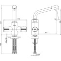 Термостат E.C.A. Thermostatic 102108730EX для раковины