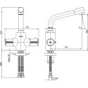 Термостат E.C.A. Thermostatic 102108730EX для раковины