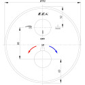 Термостат E.C.A. Thermostatic 102167215EX-YDE для душа, хром