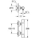 Термостат Grohe Grohtherm 800 Cosmopolitan 34765000 для душа