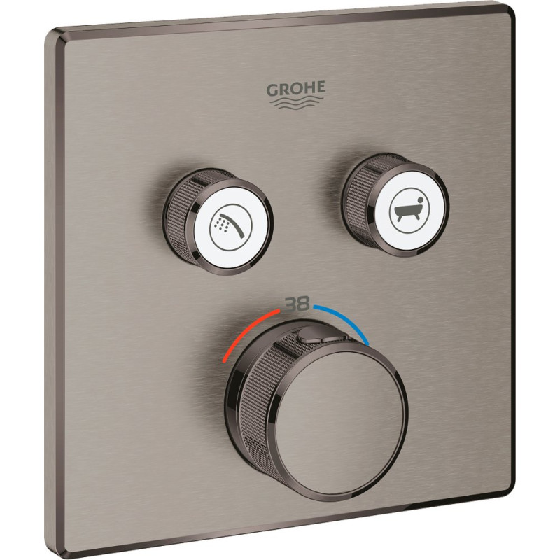 Термостат Grohe Grohtherm SmartControl 29124AL0 для ванны с душем, темный графит