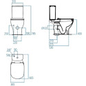 Унитаз-компакт Ideal Standard Tesi AquaBlade T008701 безободковый, с микролифтом