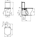 Унитаз-компакт Ideal Standard Tesi T371701 с микролифтом