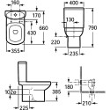 Унитаз-компакт Roca Dama Senso 342517000