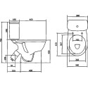 Унитаз-компакт Santek Бореаль WH302143 антивсплеск