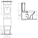Унитаз-компакт beWash Starnberg 72453401 с сиденьем микролифт