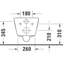 Унитаз подвесной Duravit D-Neo 2578090000 безободковый