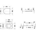 Унитаз подвесной Duravit D-Neo 2578090000 безободковый