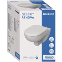 Унитаз подвесной Geberit Renova 500.801.00.1 с сиденьем и быстросъемной крышкой с микролифтом