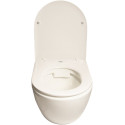 Унитаз подвесной SantiLine SL-5005 безободковый, с микролифтом