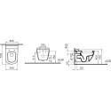 Унитаз подвесной VitrA D-Light 5911B003-1086 с емкостью для чистящей жидкости, безободковый