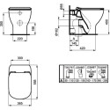 Унитаз приставной Ideal Standard Tesi AquaBlade T007701