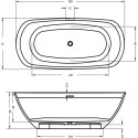 Ванна из искусственного камня Riho Oval