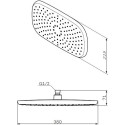 Верхний душ AM.PM Sensation F0530000