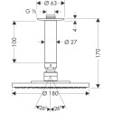 Верхний душ Hansgrohe Raindance S 180 Air 1jet 27472000