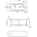 Акриловая ванна 1MarKa Vita 150