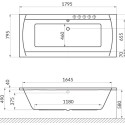 Акриловая ванна Excellent Aquaria Lux WAEX.AQU18.ULTRA 180x80