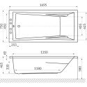 Акриловая ванна Excellent Palace WAEX.PAL17.SOFT 170x75