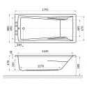 Акриловая ванна Excellent Palace WAEX.PAL18.NANO 180x80