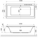 Акриловая ванна Excellent Pryzmat WAEX.PRY15.SOFT 150x75