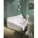 Акриловая ванна Jacob Delafon Bain-Douche 145х145 L + слив-перелив