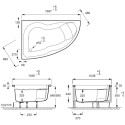 Акриловая ванна Jacob Delafon Micromega Duo 170x105 L + слив-перелив