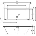 Акриловая ванна Riho Lugo 180x90