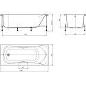 Акриловая ванна Roca BeCool 170x80