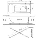 Акриловая ванна Triton Катрин Экстра 170 см