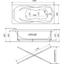 Акриловая ванна Triton Персей Экстра 190