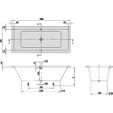 Акриловая ванна Villeroy & Boch Targa Plus Duo 170х75, с ножками