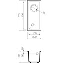 Дополнительная мойка Omoikiri Bosen 20-U-DC темный шоколад