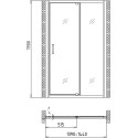 Душевая дверь в нишу Gemy Sunny Bay S28191E 140 см
