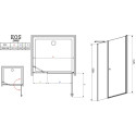 Душевая дверь в нишу Radaway EOS DWS 120 R