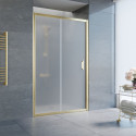 Душевая дверь в нишу Vegas Glass ZP 120 09 10 профиль золото, стекло сатин