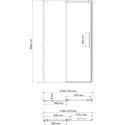 Душевая дверь в нишу Wasserkraft Dinkel 58R05 120 см