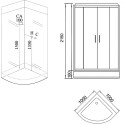 Душевая кабина Grossman GR-141 100x100 см