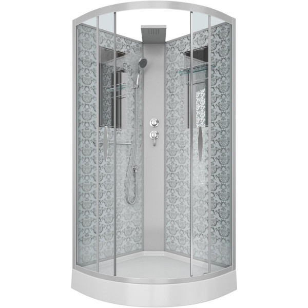 Душевая кабина Niagara Lux NG-7715WBK серебро
