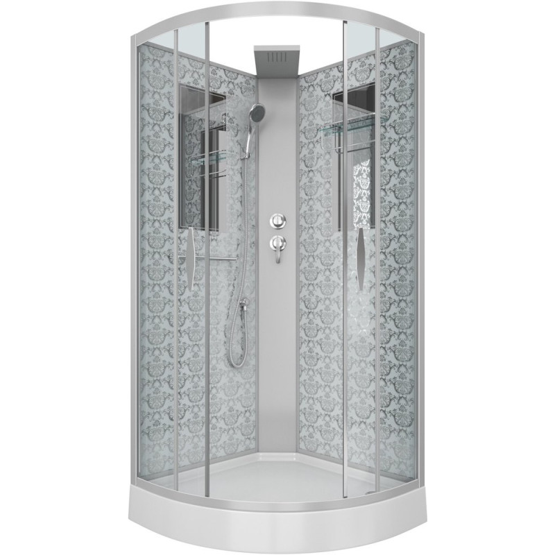 Душевая кабина Niagara Lux NG-7715WBK серебро