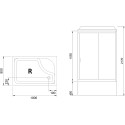 Душевая кабина Royal Bath BP RB8100BP1-M-CH-R