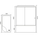 Душевая кабина Royal Bath BP RB8100BP3-WC-L