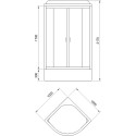 Душевая кабина Royal Bath CK RB-EKO100CK-WM
