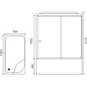 Душевая кабина Royal Bath RB 8100BP6-WT-R