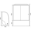 Душевая кабина Royal Bath ВК RB8120BK2-M-L