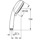 Душевая лейка Grohe Tempesta Cosmopolitan 27571002