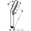 Душевая лейка Hansgrohe Vernis Blend 26340670 черная